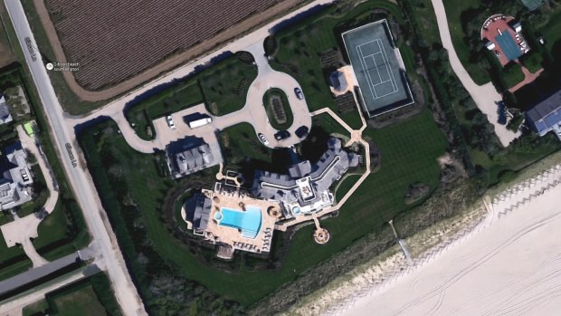 David Tepper's new 11,268sq ft mansion is almost exactly twice the size of his one-time boss's property. The estate includes a giant outdoor swimming pool and pool house, three-car garage and tennis court.