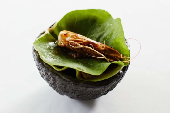 Go-to dish: Prawn and kohlrabi is a stalwart signature that has been upcycled.