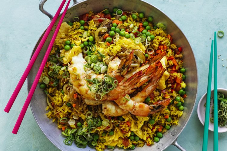 Adam Liaw's Singapore fried rice.