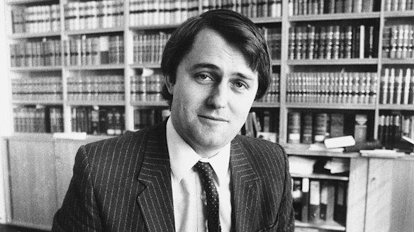 Malcolm Turnbull pictured in 1983 when he worked for Kerry Packer.