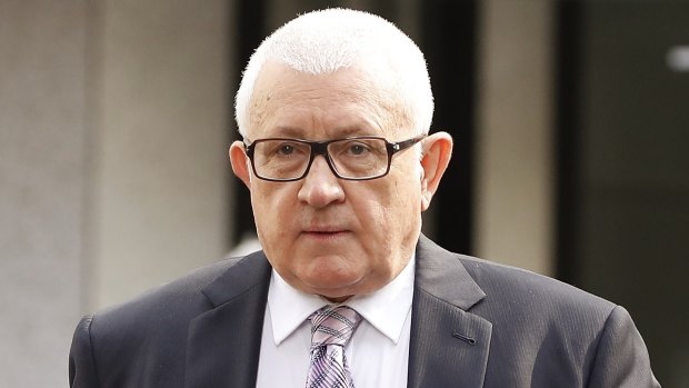 Ron Medich outside court during his trial this month.