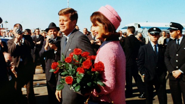 First lady Jacqueline Bouvier Kennedy with President John F. Kennedy in 1963.