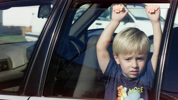The majority of children left in cars - 88 per cent - are under the age of four.