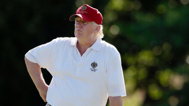 US President Donald Trump is spending the Christmas break playing golf.