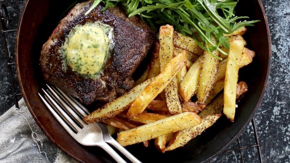 Steak frites with bistro butter - a French classic that didn't make the top 10.