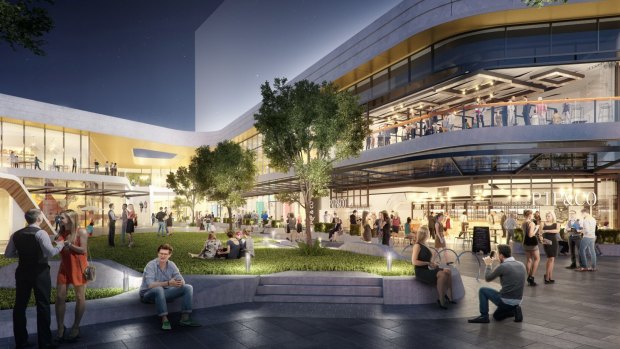 Artist impression of The Glen shopping centre in Melbourne's south-east.