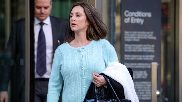 Stephanie Maher, seen outside the County Court this month, has been found guilty of culpable driving causing death, failing to stop and failing to render assistance.