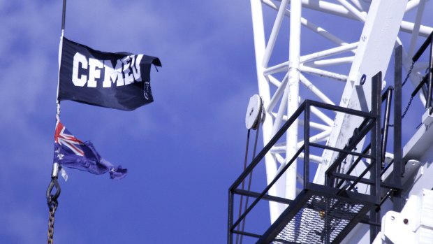 The CFMEU has been fined over coercion at a Hawthorn building site.