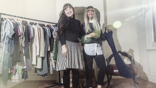 Ruby Hoppen with Hannah Gray, who runs The Clothing Cleanse.