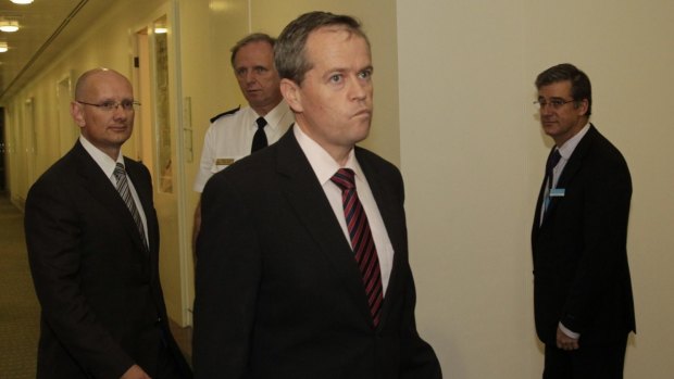 Bill Shorten ahead of the June 26, 2013 leadership ballot at Parliament House.