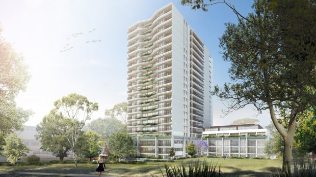 Artist impression of 15-19 Cottonwood Crescent in Macquarie Park