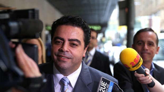 Former Labor powerbroker Joe Tripodi arriving at ICAC during the public hearings