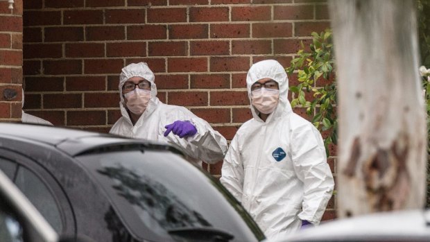 Police searched the Roxburgh Park home on Tuesday morning.