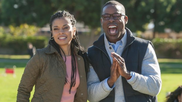 THIS IS US -- Pilot -- Pictured: (l-r) Susan Kelechi Watson as Beth, Sterling K. Brown as Randall -- (Photo by: Ron Batzdorff/NBC) This Is Us