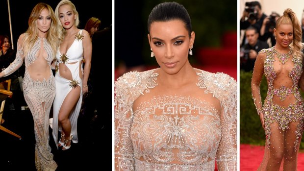 Sheer beauty? J.Lo, Rita Ora, Kim Kardashian and Beyonce.