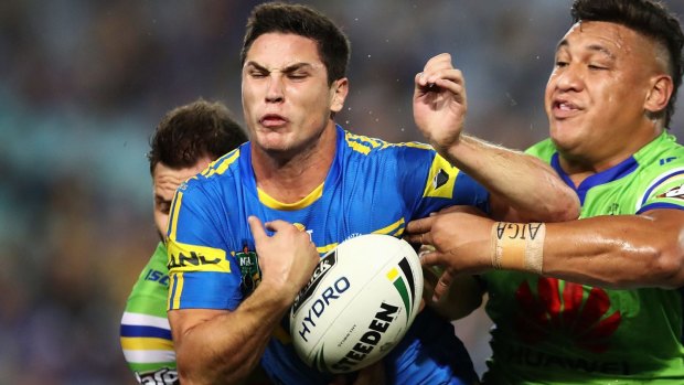 Early mover: Mitchell Moses jumped ship from the Tigers to the Eels mid-season.