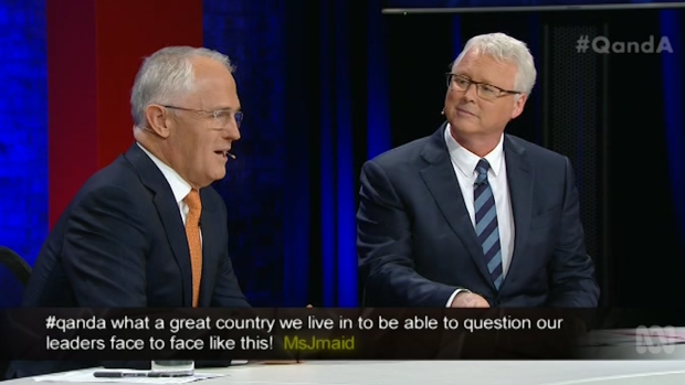 Battling a bad cold, the PM faced a blizzard of hostile questions from audience members in Brisbane.