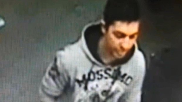 CCTV footage of Kyle Zandipour in the St Kilda Road McDonald's on the night Joshua Hardy died.