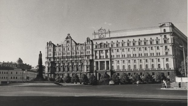 Lubyanka Prison, in Lubyanka Square, headquarters of successive security organs since the dreaded Cheka in 1918 and the KGB.