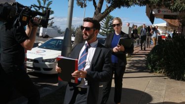 Fallout: Detectives quiz Bondi residents about the punch-up.