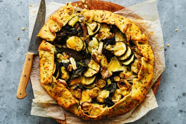 Jill Dupleix's cheese and greens galette  