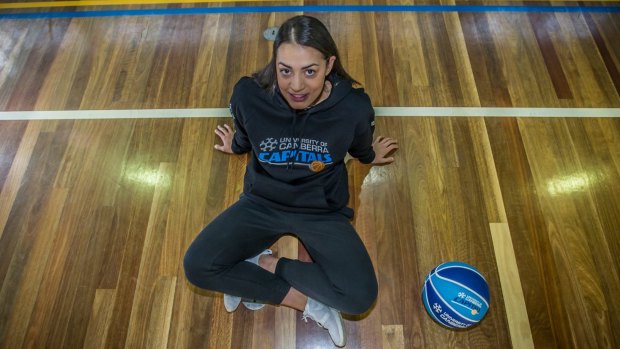 New point guard for the Canberra Capitals Maddison Rocci. 
