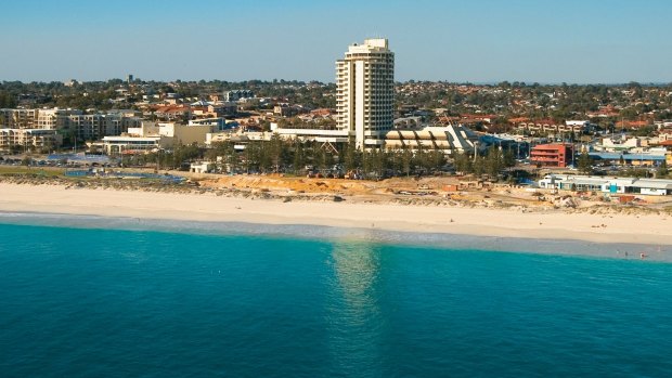 Scarborough Beach is a great place to relax.