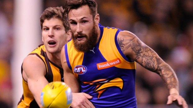 Ruled out: Six days was too short a time to get over a slight hamstring injury for Eagle Chris Masten.