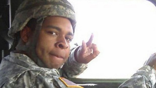 Micah Xavier Johnson in his military uniform.