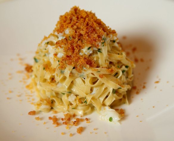  Linguini al granchio e bottarga at Sosta Cucina.