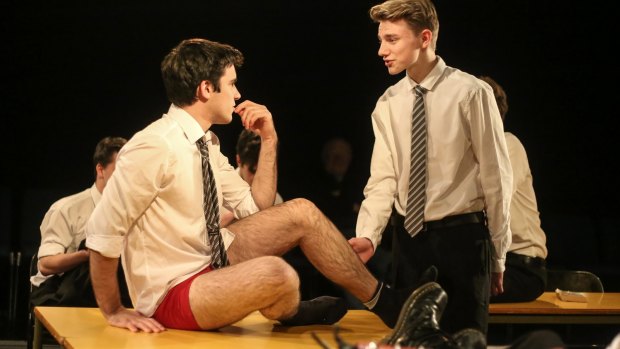 Patrick Mandziy (left) and Henry Strand are part of <i>The History Boys</I> cast that deliver a convincing picture of the energies of a classroom full of the competitive and the intelligent.