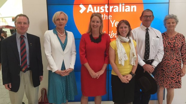 2016 Australian of the Year finalists. Anne Carey pictured far right.