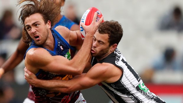 Collingwood goal sneak Jarryd Blair has been dropped for the Pies' clash with Fremantle.