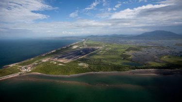 The Abbot point site is surrounded by wetlands and coral reefs.