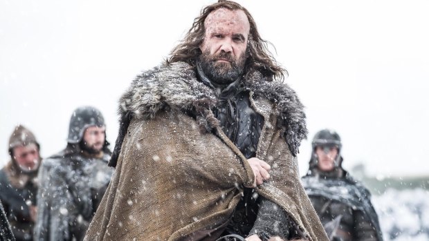 Rory McCann as Sandor Clegane, aka the Hound, saddles up for season seven of Game of Thrones.