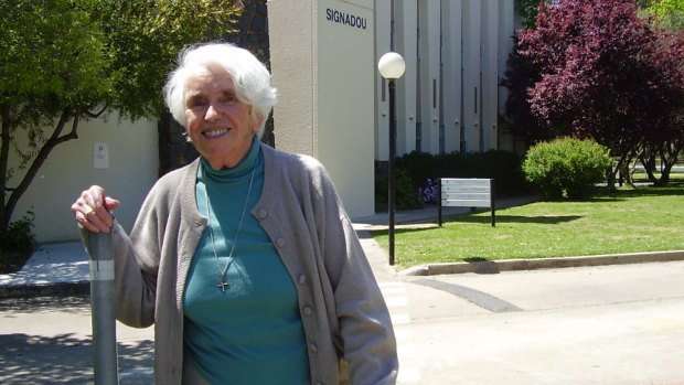 Sister Mary Brady, pictured in 2010, always had a smile at the ready. 