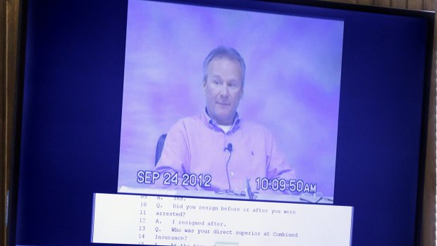 A deposition by Michael David Barrett, recorded in 2012, is shown to the jury.