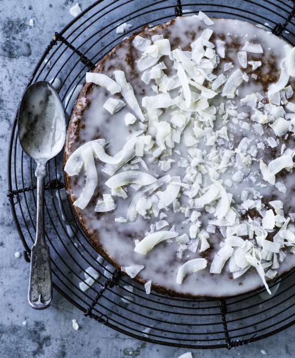 You put the lime (syrup) in the coconut (cake) and eat it all up!