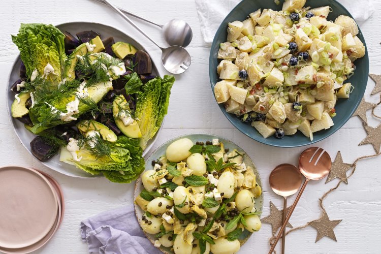 Alice Zaslavsky's three ways with potato salad. 