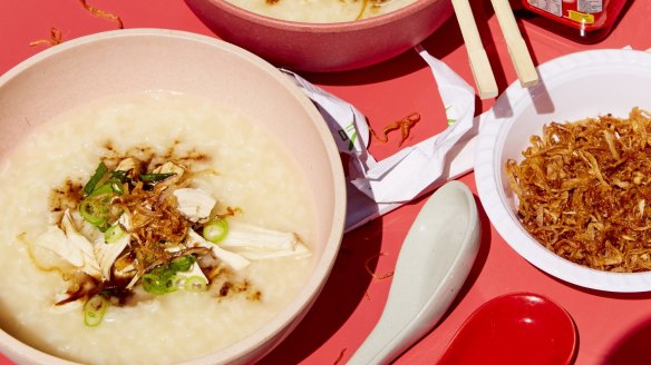 Warm, comforting and filling congee.