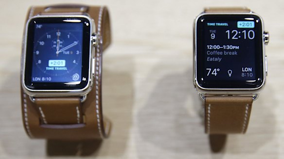 The new Apple Watch with a Hermes band.