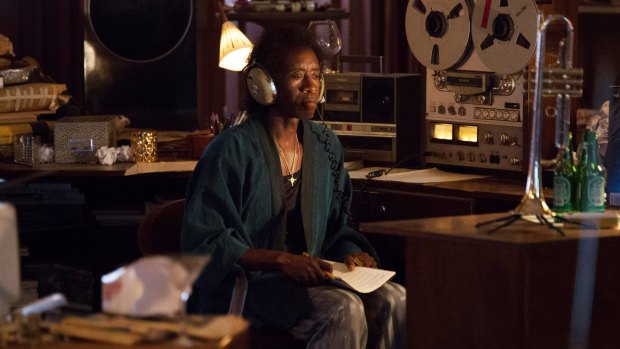 Don Cheadle (pictured in the film) says he even found himself directing as Miles Davis.