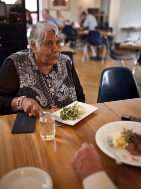 Lunch companion: Lowitja O'Donoghue at Charcoal Lane