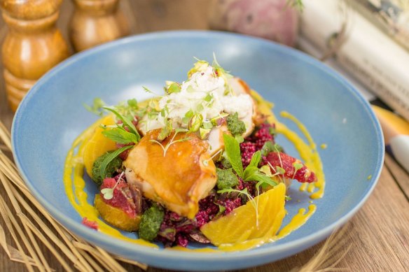 The tea smoked chicken at Hazelhurst Cafe, which is part the community art gallery.