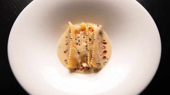 Lobster ravioli.