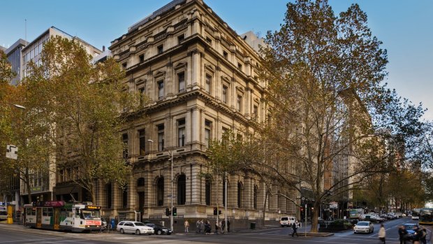 Built in 1876 as a two-storey neoclassical-style building for the Bank of Australasia: Melbourne's Treasury on Collins apartment hotel.