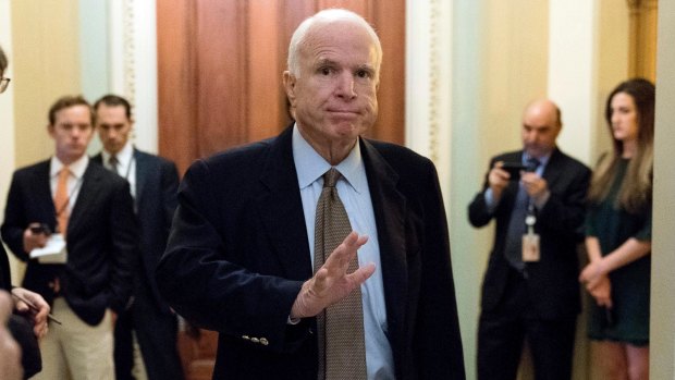 John McCain was among Republicans speaking out against the president's announcement.