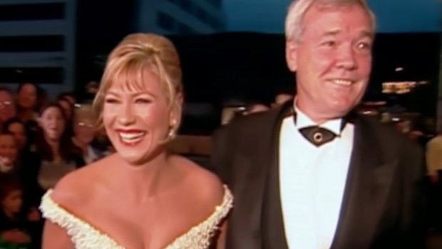 Kerri-Anne and John Kennerley in happier times.