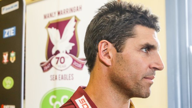 In a good space: Manly coach Trent Barrett has quickly won over his players.