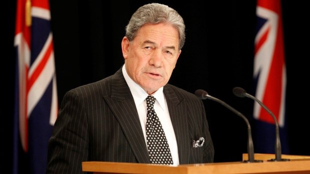 New Zealand First leader Winston Peters announces a coalition deal with Labour.